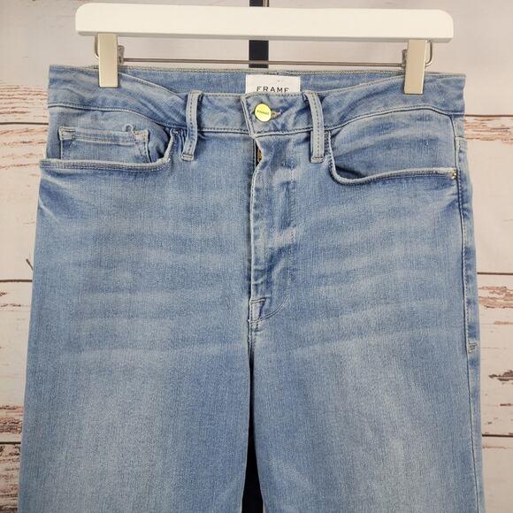 Frame Jeans Le One Flare Caspio Size 2 = Medium = 30-34 - Picture 5 of 10